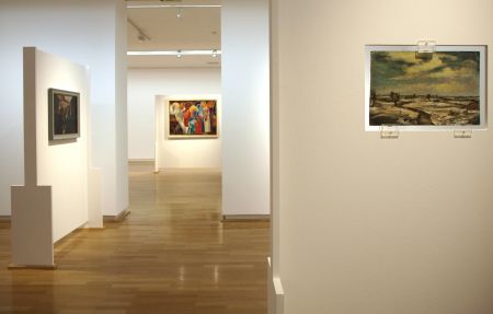 Blick in die Ausstellung_Verborgene Doppelbilder © Kunstforum Ostdeutsche Galerie Regensburg